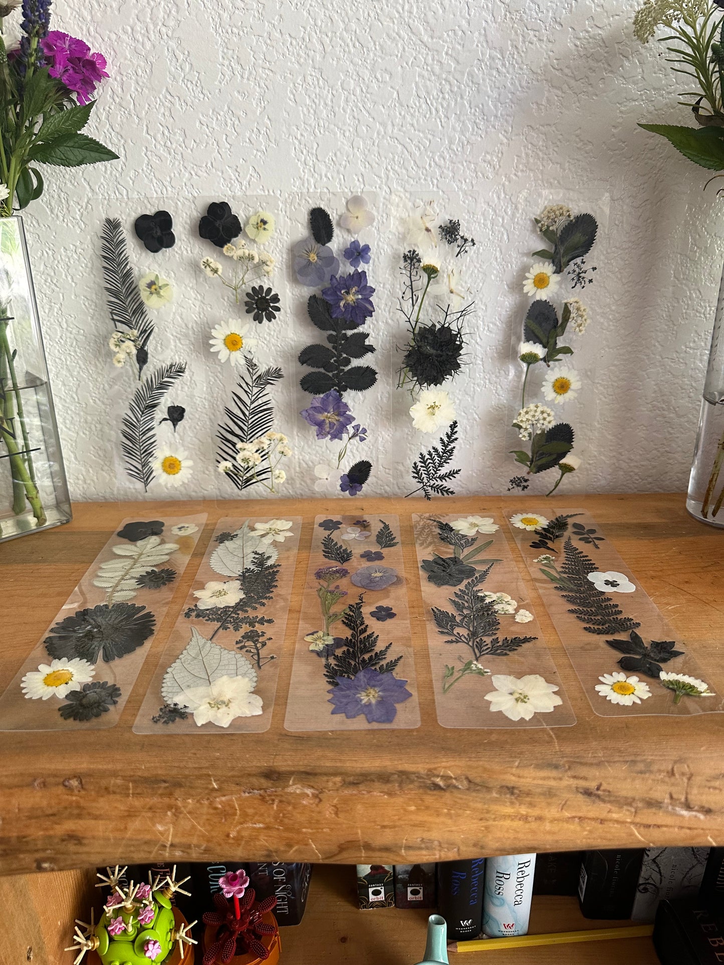 Pressed flowers