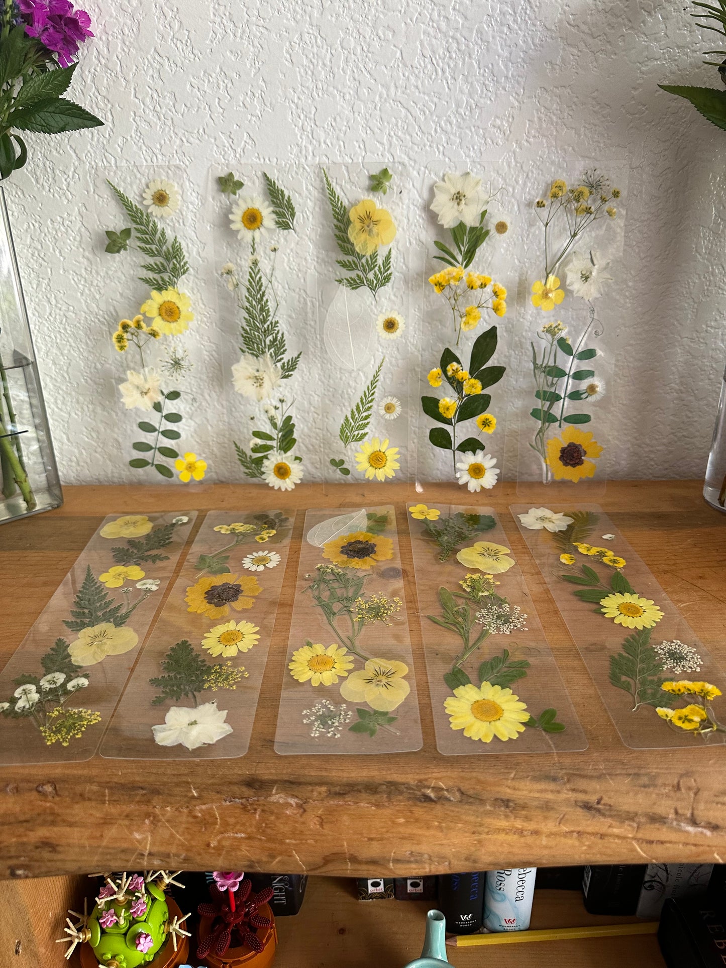 Pressed flowers