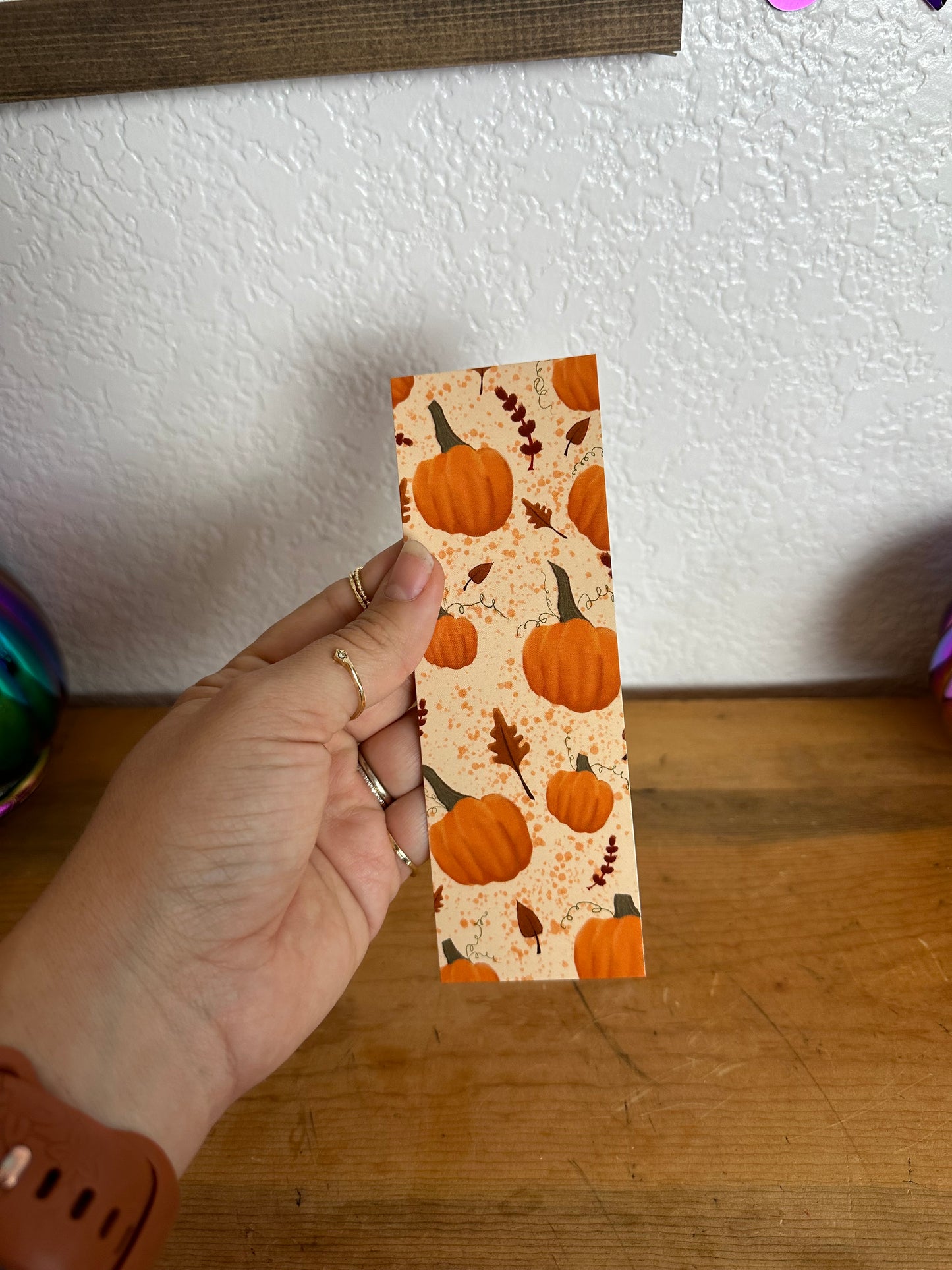 Pumpkin bookmarks