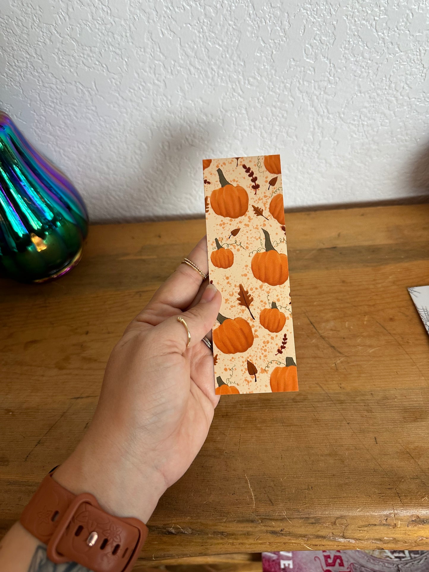 Pumpkin bookmarks