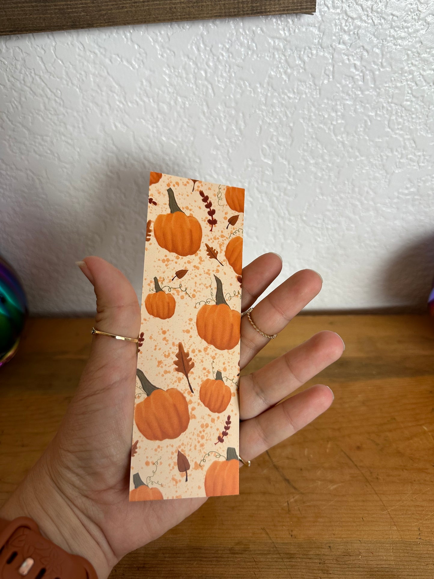 Pumpkin bookmarks