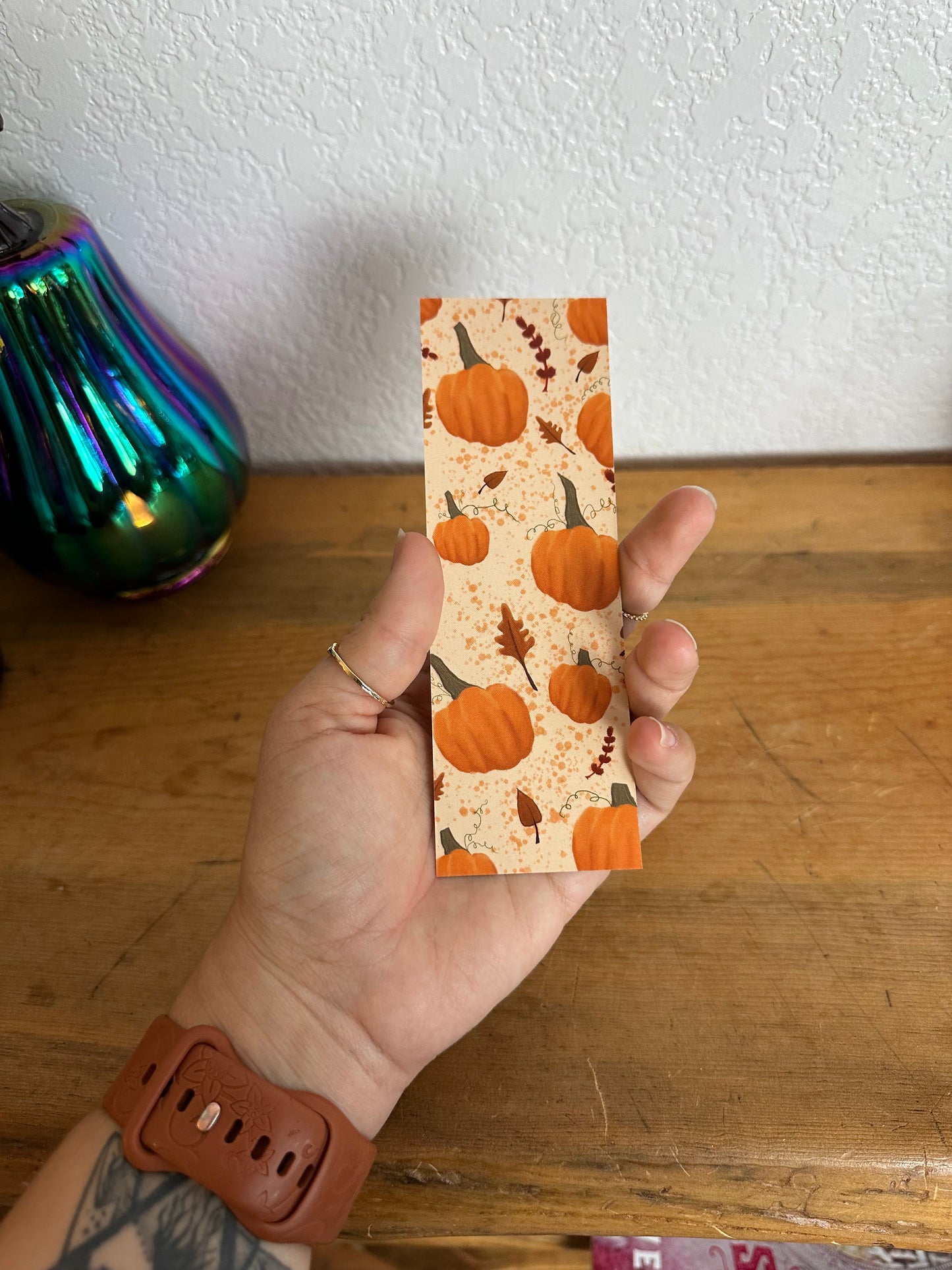 Pumpkin bookmarks